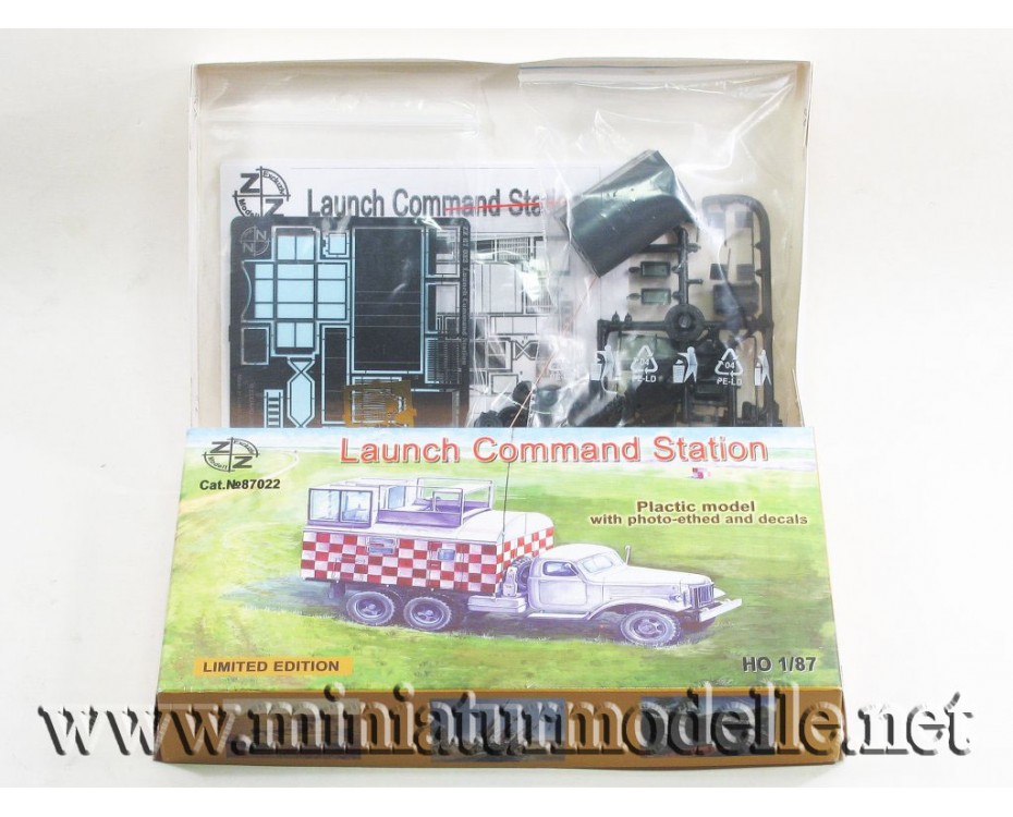 H0 1:87 ZIS 151 ar komandpunktu, militārais, sīksēriju modelis, 87022, Z&Z Exclusive Modell by https://miniaturmodelle.net