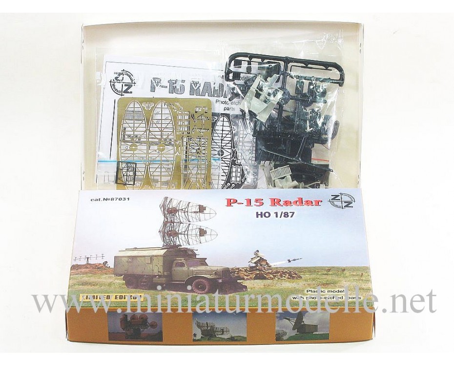 H0 1:87 ZIL 157 ar radaru P-15, militārais, sīksēriju modelis, 87031, Z&Z Exclusive Modell by https://miniaturmodelle.net