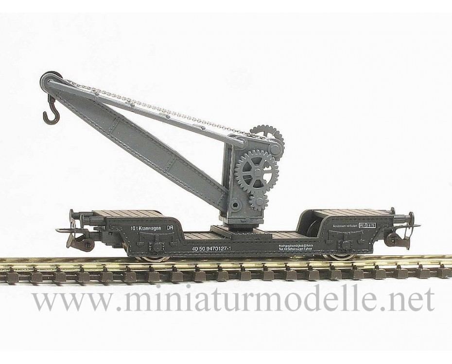 1:120 TT 4221 Ar rokas piedziņu darbināms dzelzceļa krāns, DR, 4 laikmets, 4221, Peresvet by https://miniaturmodelle.net