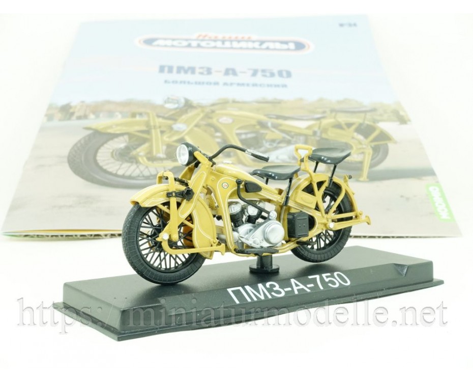 1:24 PMZ A 750 motorcycle with magazine #34,  Modimio Collections by www.miniaturmodelle.net