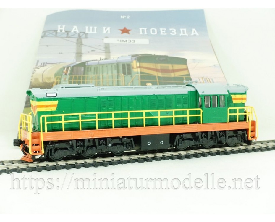 1:87 H0 ChME3 diesel locomotive with magazine #2,  Modimio Collections by www.miniaturmodelle.net