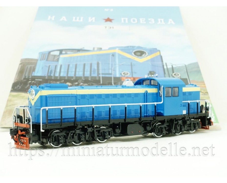 1:87 H0 TEM1 diesel locomotive with magazine #8,  Modimio Collections by www.miniaturmodelle.net