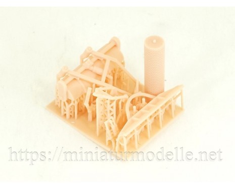 H0 1:87 Sweeper attachments for Busch Belarus tractor, conversion kit 