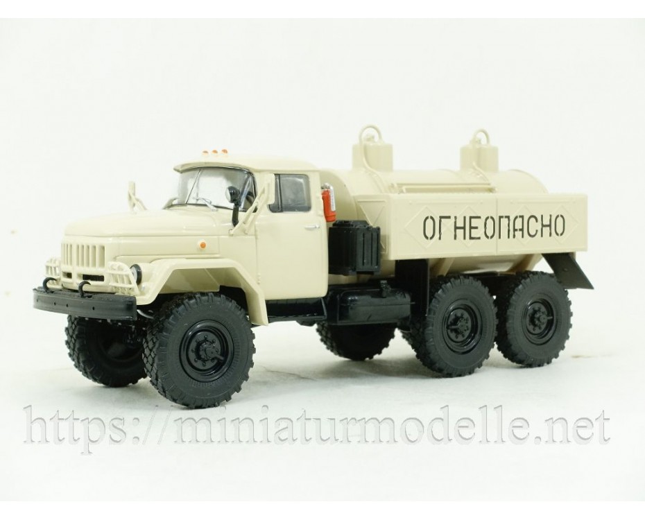 1:43 ZIL 131 degvielas un eļļas uzpildītājs MA 4A, armijas ar žurnālu #90,  Modimio Collections by https://miniaturmodelle.net
