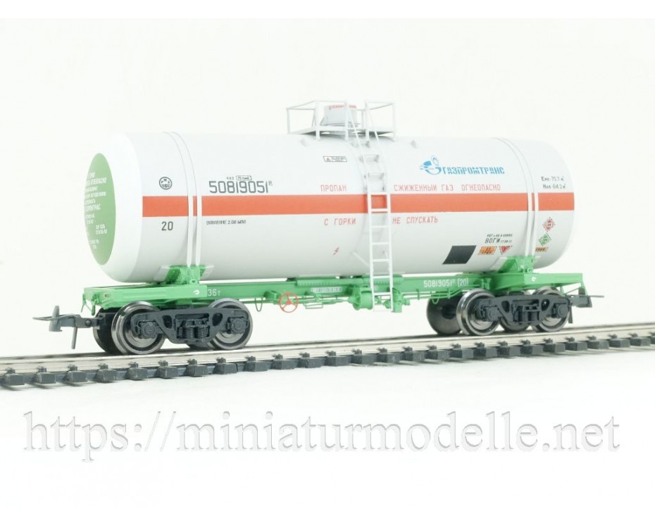 1:87 H0 Kesselwagen mod. 15-1569 zum Transport von verflussigter Gase der RZD, 5. Epoche, Kleinserie,  Onega by https://miniaturmodelle.net