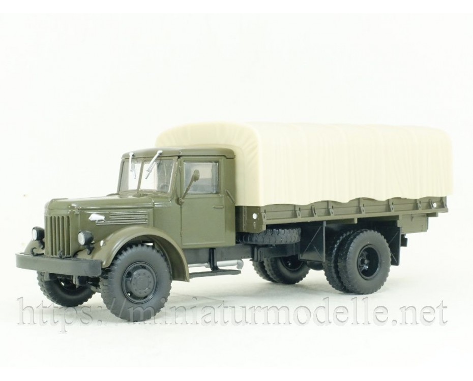1:43 MAZ 200 G Pritsche Plane Militär mit Zeitschrift #97, LG097, Modimio Collections by https://miniaturmodelle.net
