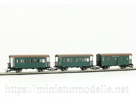 1:120 TT 2205 Passanger car set type NKPS, passanger and heating boiler wagon, CCCP era 2