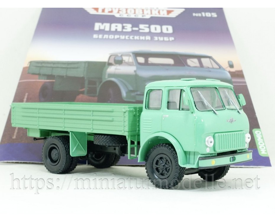 1:43 МАЗ 500 бортовой с журналом №105,  Modimio Collections by https://miniaturmodelle.net