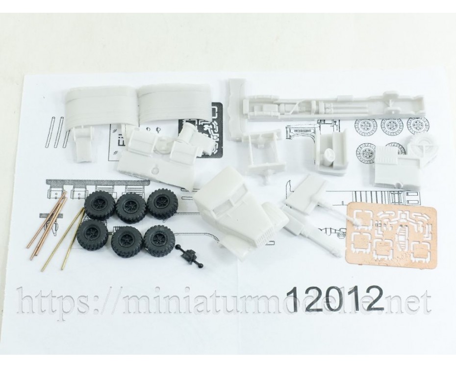 1:120 TT KRAZ 255 tractor truck military, small batches kit, 12012, Z&Z Exclusive Modell by https://miniaturmodelle.net