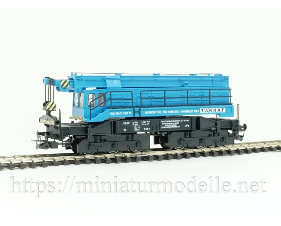 1:120 TT 4232 EDK 300 / 5 Takraf Eisenbahndrehkran der CSD, 4. Epoche, 4232, Peresvet by https://miniaturmodelle.net