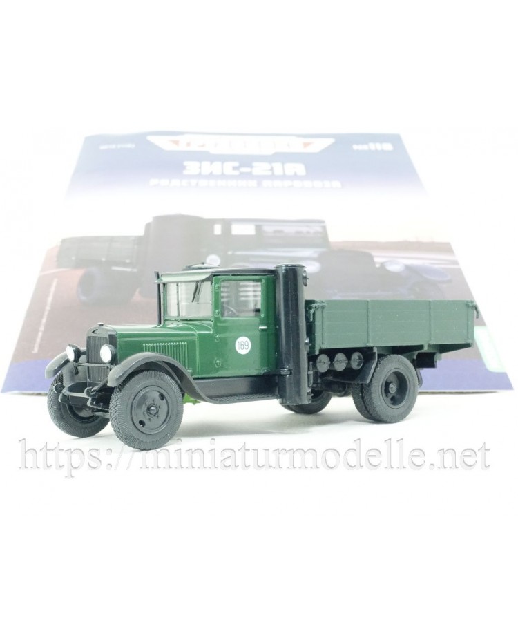 1:43 ZIS 21A Wood gas generator truck military with magazine #118