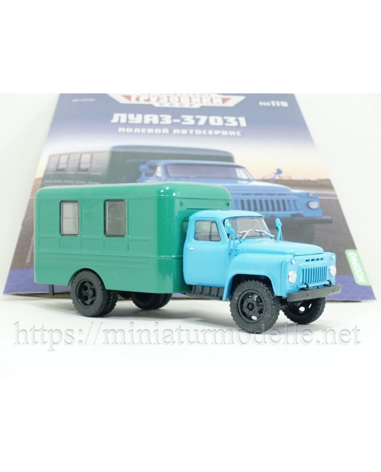 1:43 GAZ 52 mobile Verkaufsstelle LUAZ 37031 mit Zeitschrift #119