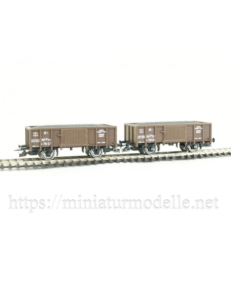 1:120 TT 3204 Offener Güterwagenset mit Kohleladung der SZD, Epoche 3, Limitierte einmalige Auflage