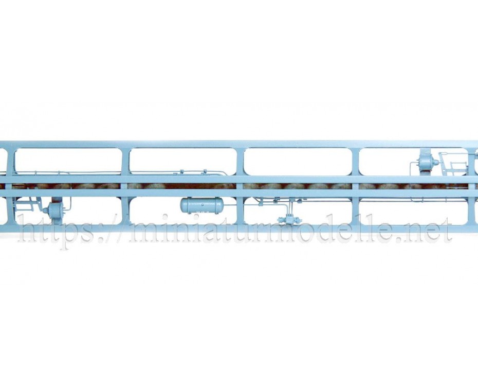 1:87 H0 Konteinervagons mod. 13-1281-01, zils, RZD, 5. laikmets sīksēriju, 1281-0101, Onega by https://miniaturmodelle.net