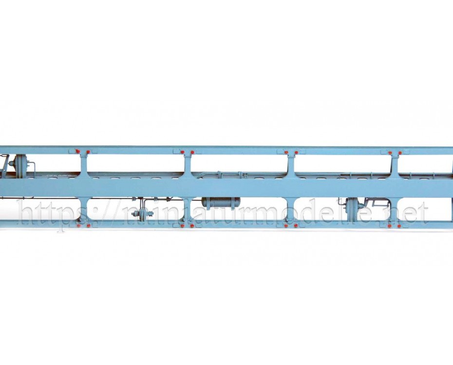 1:87 H0 Konteinervagons mod. 13-1281-01, zils, RZD, 5. laikmets sīksēriju, 1281-0101, Onega by https://miniaturmodelle.net