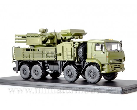 1:43 KAMAZ 6560 Pantsir S1 SA-22 Greyhound missile system, military