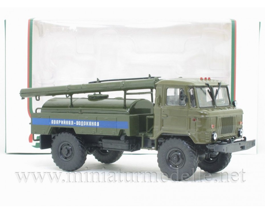 Scale model truck 1/43 GAZ-66 command and staff machine kshm R-142N MHS 