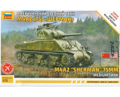 1:72 M4A2 Sherman 75mm medium tank, kit