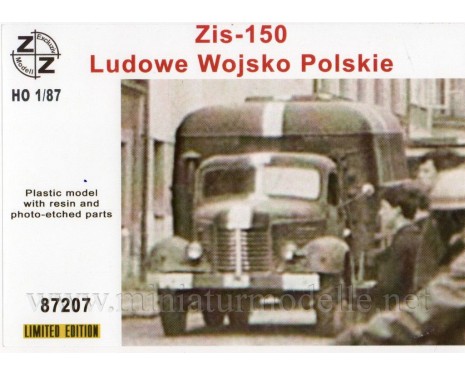 1:87 H0 ZIS 150 box Ludowe wojsko Polskie, small batches kit