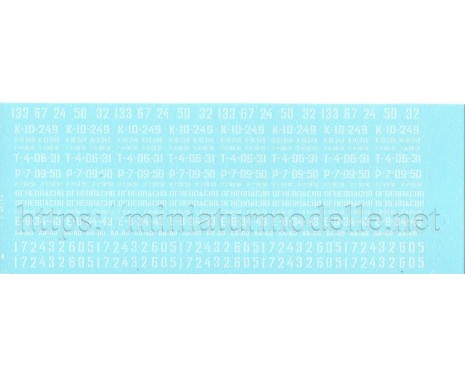 1:87 H0 Decals for ZIS truck vehicle models