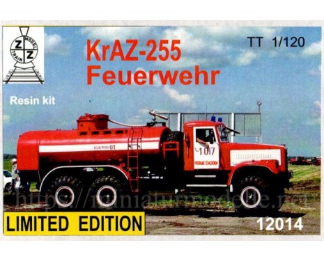 1:120 TT KRAZ 255 fire engine, small batches kit