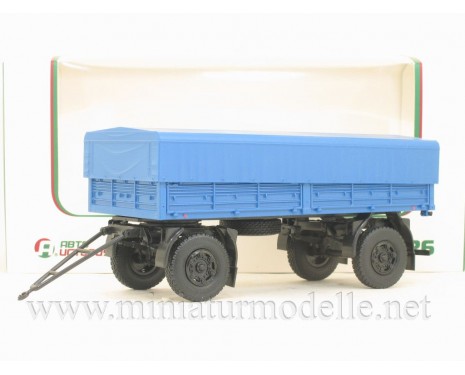1:43 MAZ 8926 load platform trailer with canvas cover