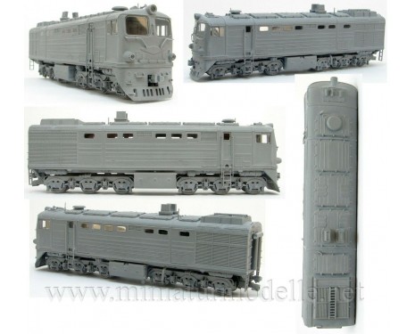 1:87 H0 2TE10L soviet two unit diesel-electric locomotive, SZD, 3-4 era, dummy small batches model kit
