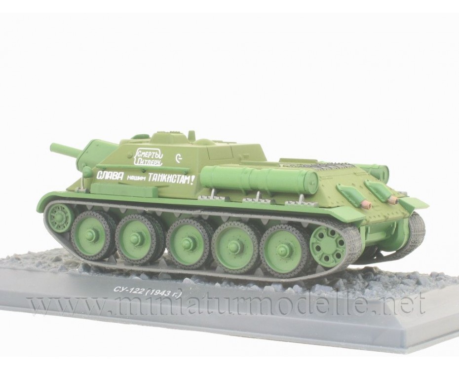 1:43 SU 122 1943 Sturmgeschütz mit Zeitschrift #13,  De Agostini by https://miniaturmodelle.net