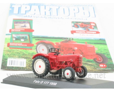 1:43 Fahr D 177 1958 tractor with magazine #105