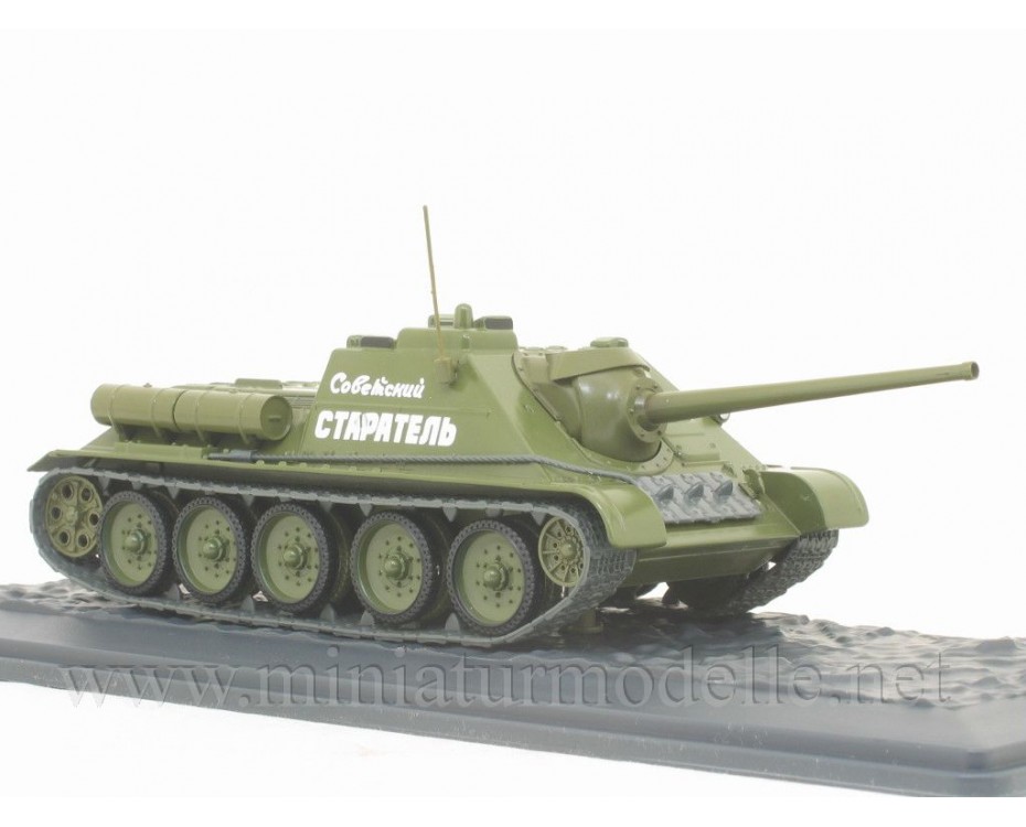 1:43 SU-85 sowjetischer Jagdpanzer mit Zeitschrift #14, BO14, Modimio Collections by https://miniaturmodelle.net
