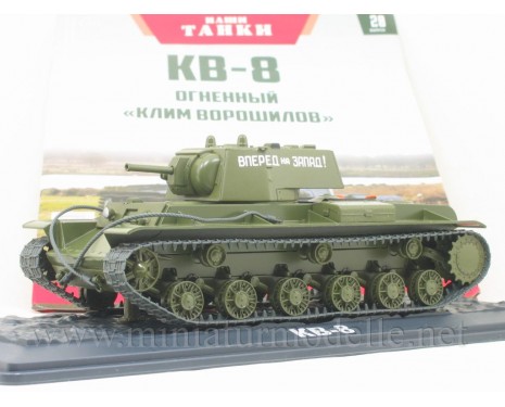 1:43 KV-8 Fire-throwing tank with magazine #20, military