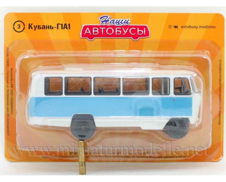 1:43 Kuban G1A1-02 Bus mit Zeitschrift #3, NA003, Modimio Collections by https://miniaturmodelle.net