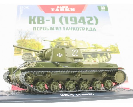 1:43 KV 1 (1942) heavy tank with magazine #33