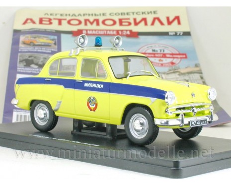 1:24 Moskvitch 407 Police with magazine #77