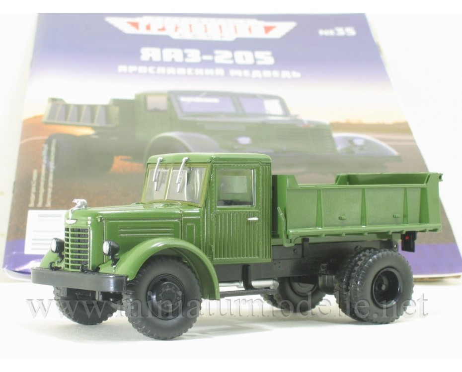 1:43 YaAZ 205 dump military with magazine #35, LG035, Modimio Collections by https://miniaturmodelle.net