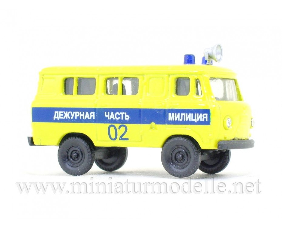 H0 1:87 UAZ 452 bus police,  Herpa by www.miniaturmodelle.net