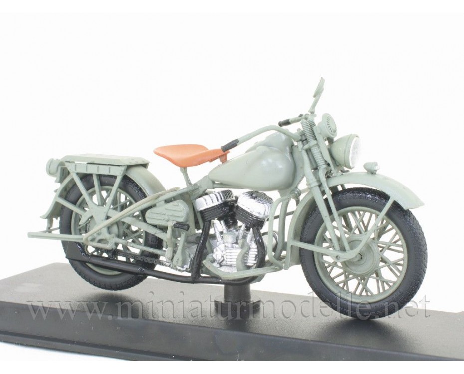 1:24 Harley-Davidson WLA military motorcycle with magazine #25,  Modimio Collections by www.miniaturmodelle.net