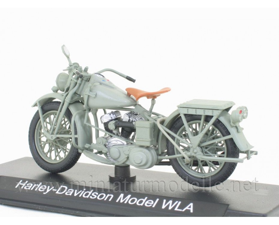 1:24 Harley-Davidson WLA military motorcycle with magazine #25,  Modimio Collections by www.miniaturmodelle.net