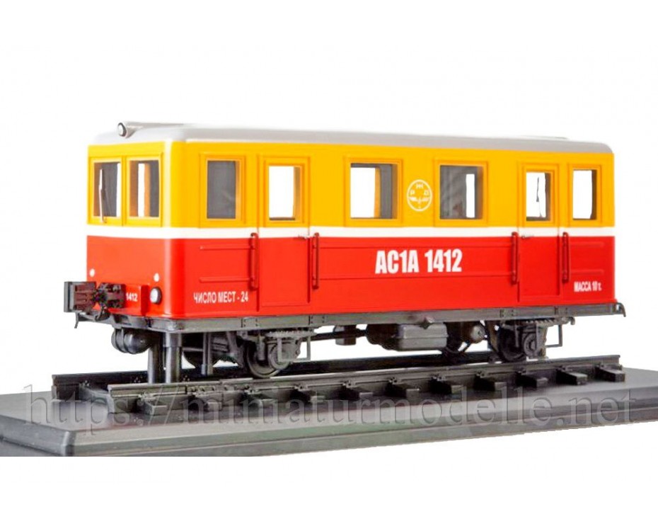 1:43 AS1A Dieseltriebwagen der RZD, 5. Epoche, Standmodelle, Kleinserien, 0074MP, ModelPro by https://miniaturmodelle.net