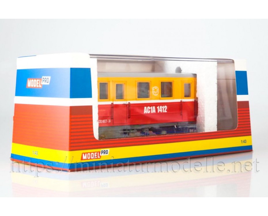 1:43 AS1A Dieseltriebwagen der RZD, 5. Epoche, Standmodelle, Kleinserien, 0074MP, ModelPro by https://miniaturmodelle.net