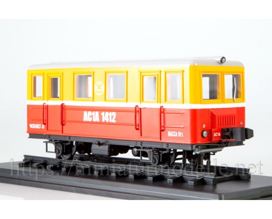 1:43 AS1A Dieseltriebwagen der RZD, 5. Epoche, Standmodelle, Kleinserien, 0074MP, ModelPro by https://miniaturmodelle.net