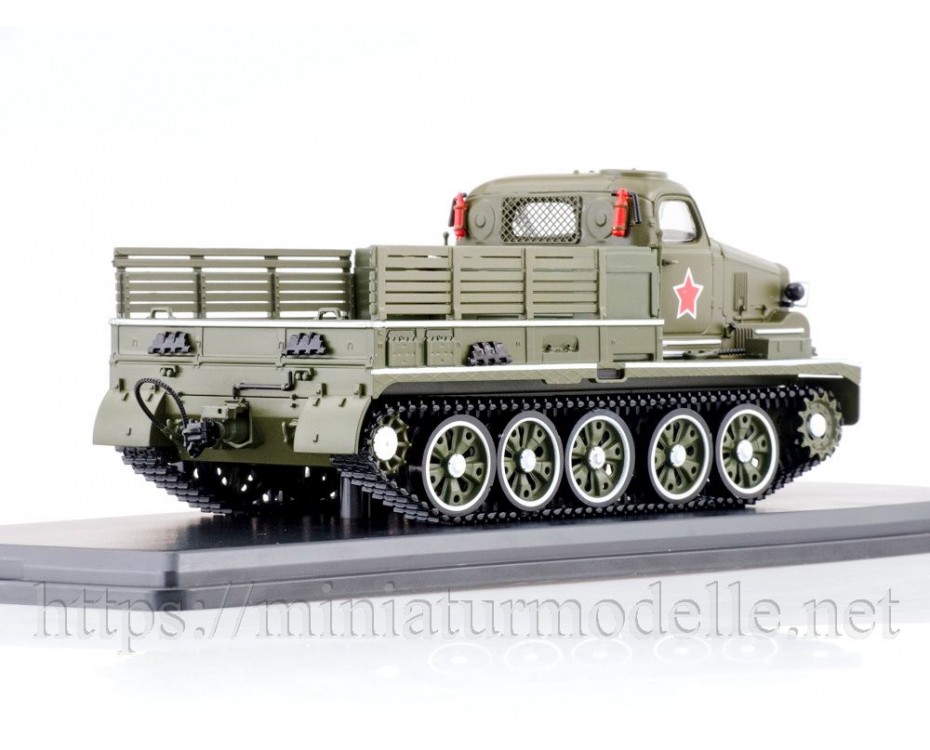 1:43 AT-T Artilleriezugmittel - schwer Pritsche, Militär Truppenparade, SSM3018, Start Scale Models - SSM by https://miniaturmodelle.net