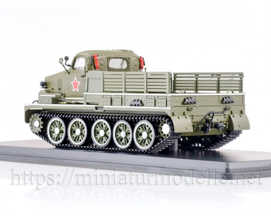 1:43 AT-T Artilleriezugmittel - schwer Pritsche, Militär Truppenparade, SSM3018, Start Scale Models - SSM by https://miniaturmodelle.net