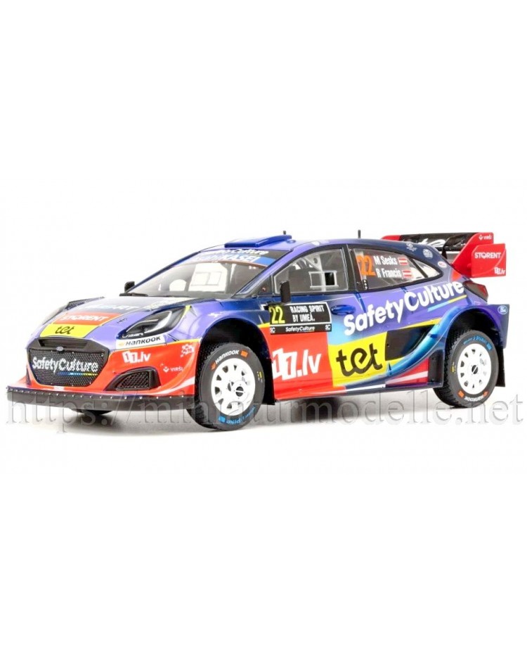 1:18 FORD PUMA RALLY 1 Rally Sweden– 2025 – #22 M. SESKS / R. FRANCIS
