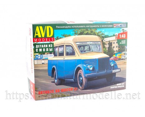 1:43 GAZ 51 bus, small batches kit