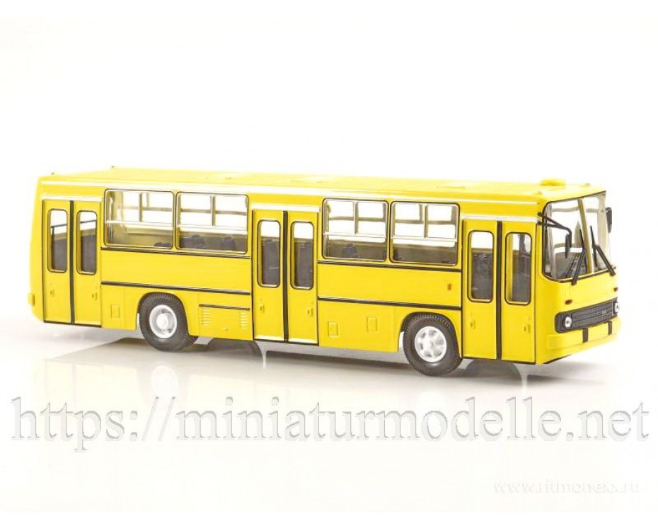 1:43 Ikarus 260.06 Stadtbus mit Zeitschrift #25, gelb Neuauflage, NA025 A, Modimio Collections by https://miniaturmodelle.net