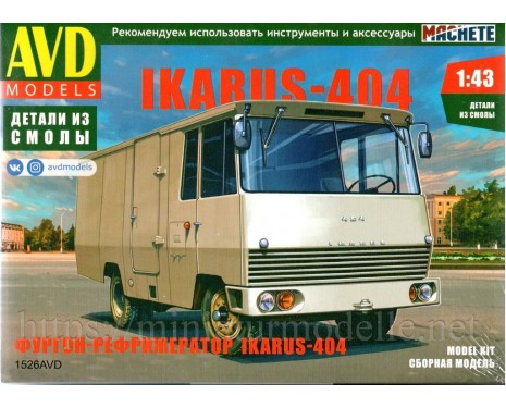1:43 IKARUS 404 Refrigerated van, small baches kit