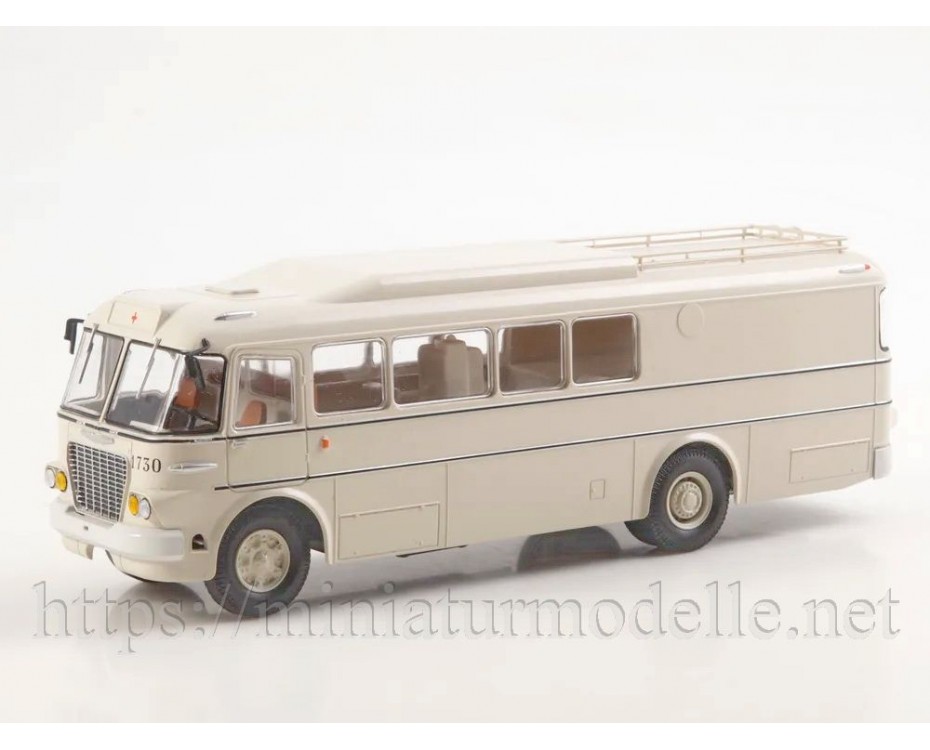 1:43 Ikarus 630 Medicor X-ray bus with magazine #17, special issue, SNA17, Modimio Collections by https://miniaturmodelle.net
