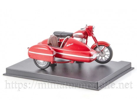 1:24 Jawa 350/360/00/01 motorcycle with sidecar and magazine #71