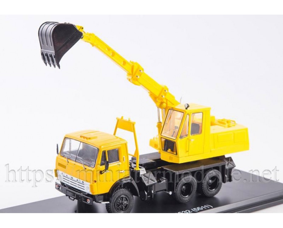 1:43 KAMAZ 5511 Mobilbagger EO 3532, SSM1531, Start Scale Models - SSM by https://miniaturmodelle.net